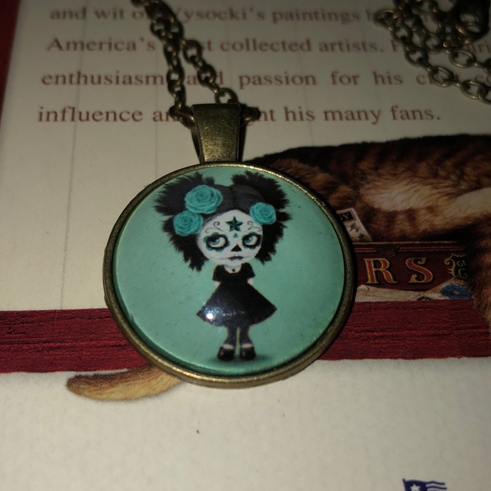🌸Sugar skull necklace 🌸